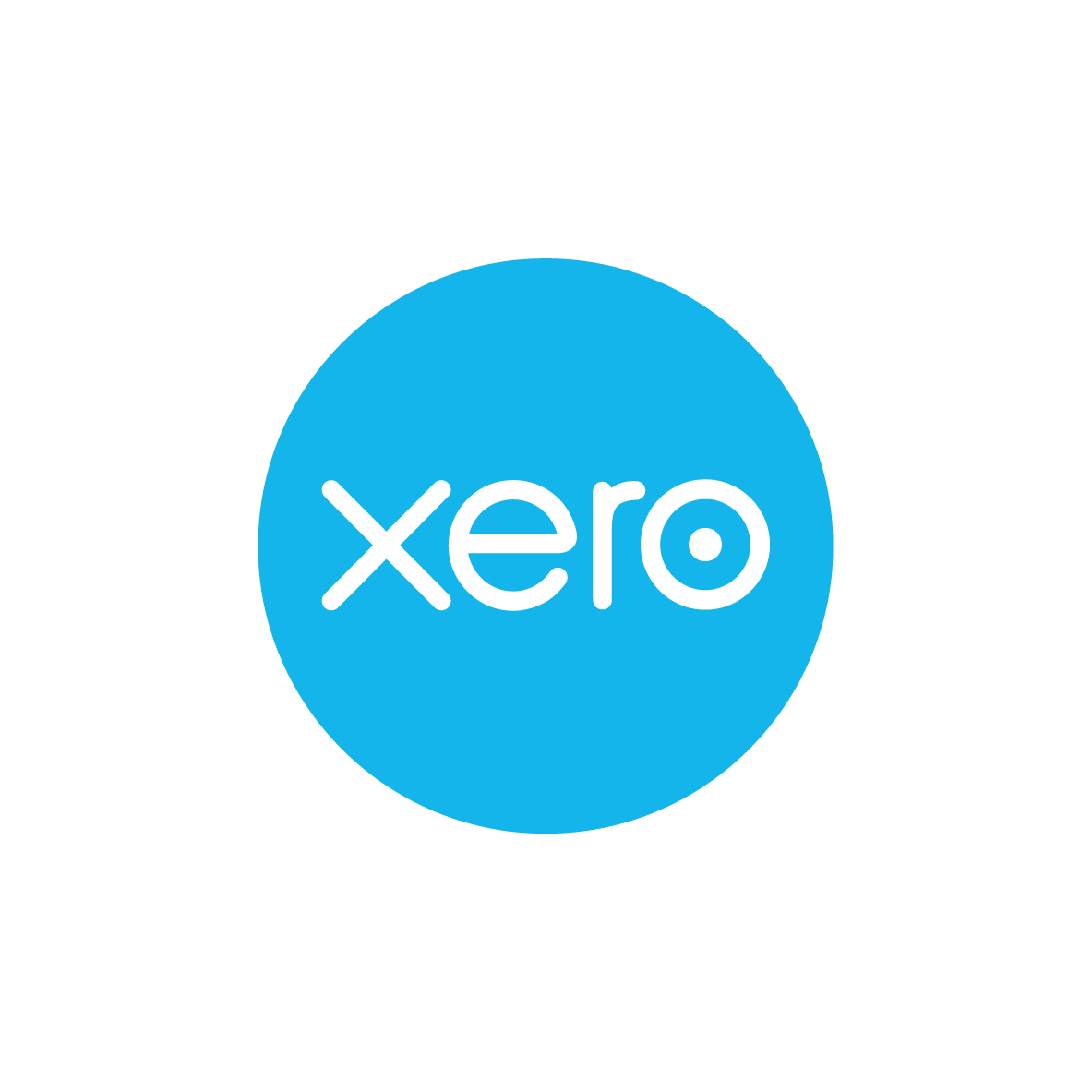 The Xero logo. White text on a blue circle.