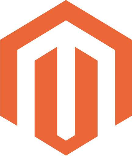 The orange Magento "M" logo.